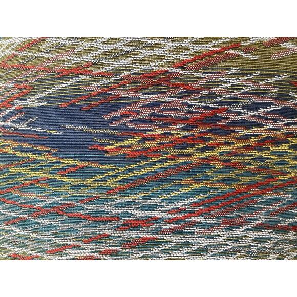 Jonathan Louis 2 Abstract Colorful Waterfowl Feather Rectangle Pillow Throws 20” - Picture 4 of 10